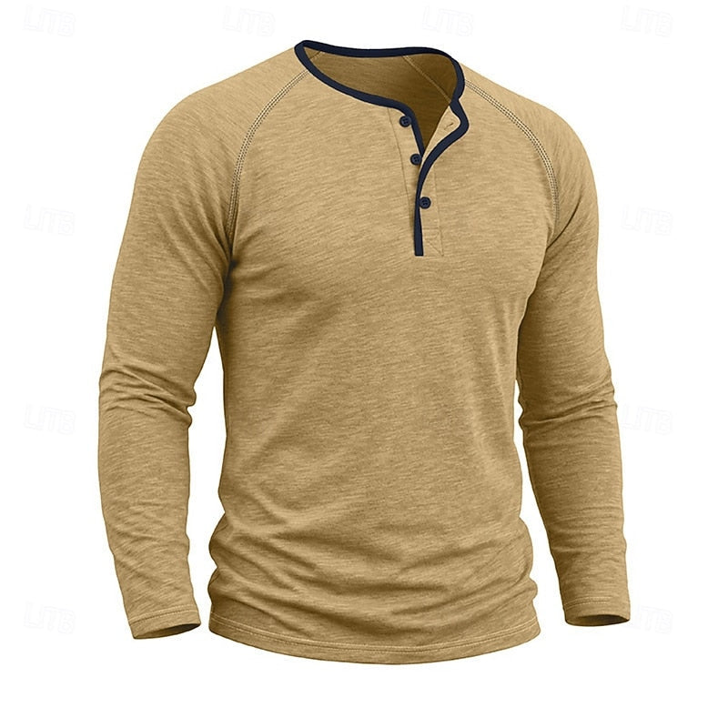 Classic Button Henley Shirt