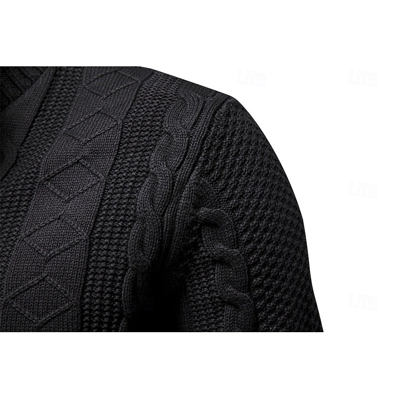 Textured Zip-Up Cardigan