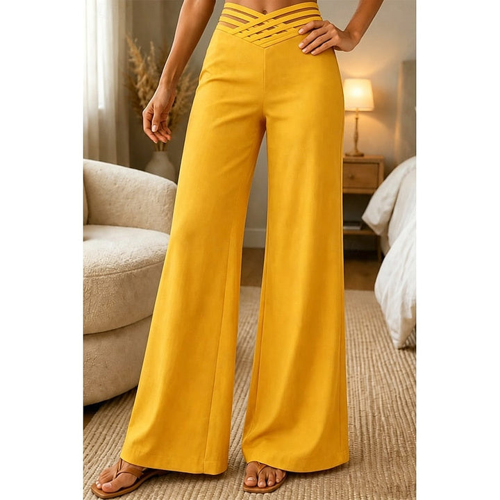 High-Waist Wide-Leg Pants
