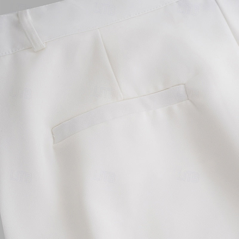 Tailored Straight-Leg Dress Pants