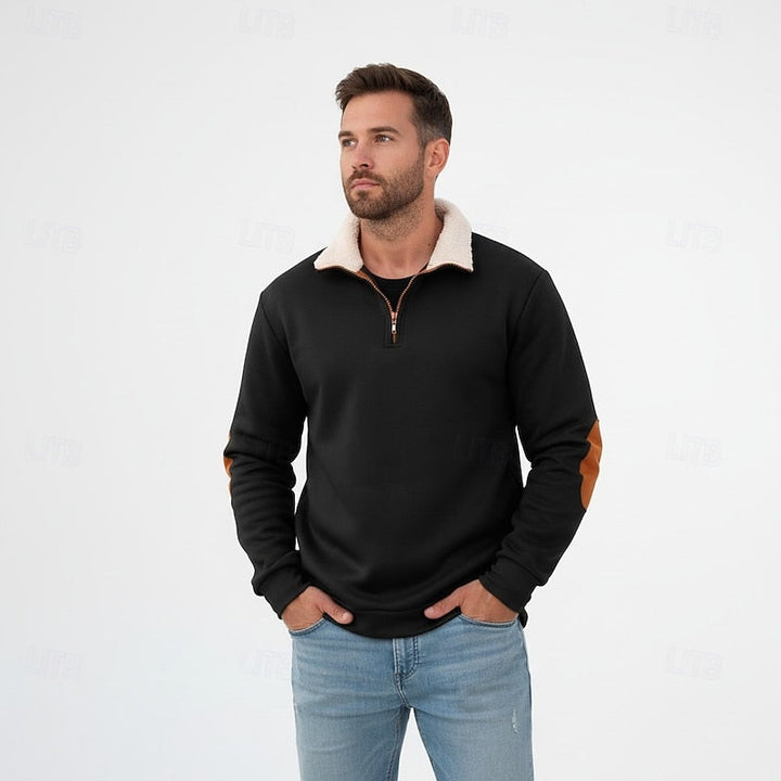 Standing Collar Half-Zip Pullover