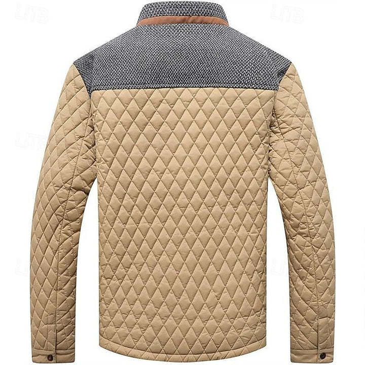 Quilted Stand-Collar Jacket