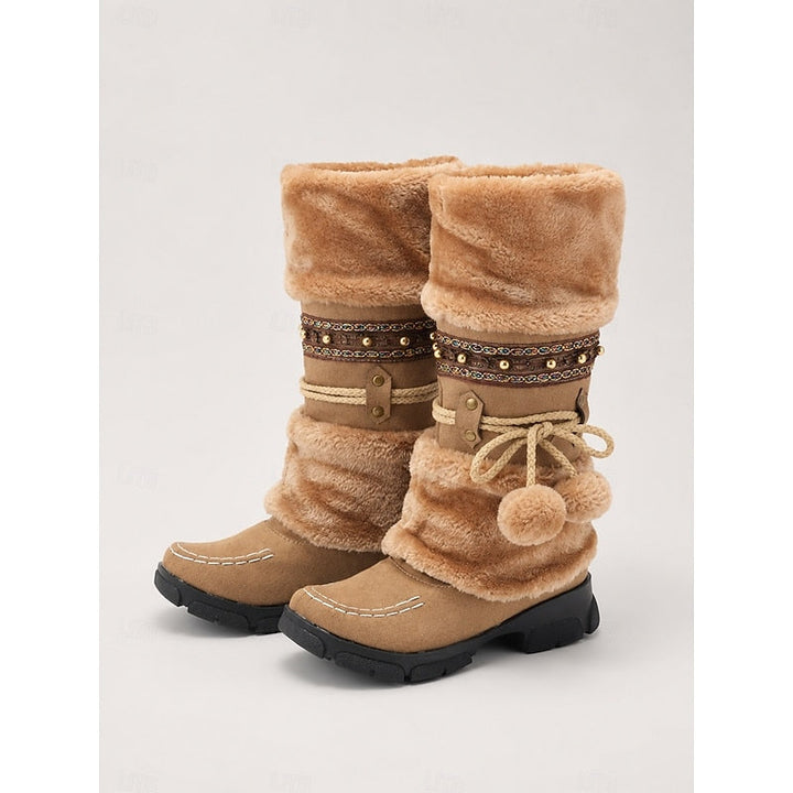 Boho Mid-Calf Winter Boots