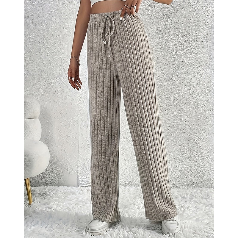 Wide-Leg High-Waist Pants