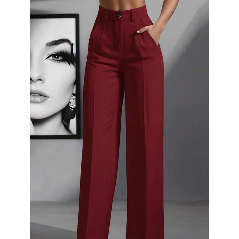 High-Waist Tailored Pants