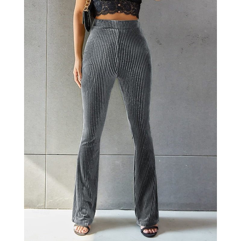 High-Waist Flared Pants