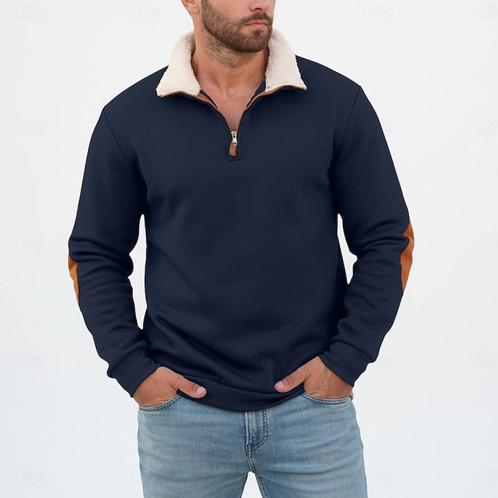 Standing Collar Half-Zip Pullover