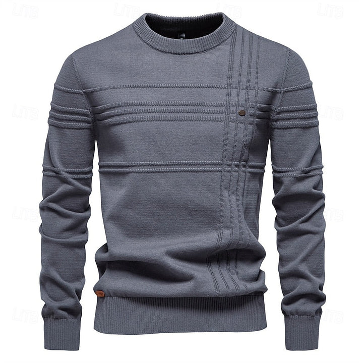 Textured Crewneck Sweater