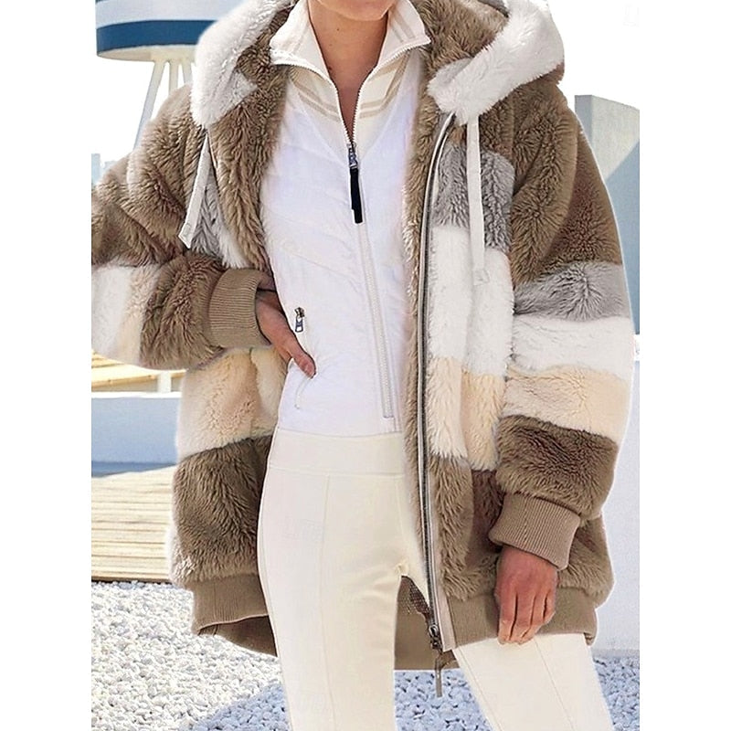 Cozy Hooded Zip-Up Jacket
