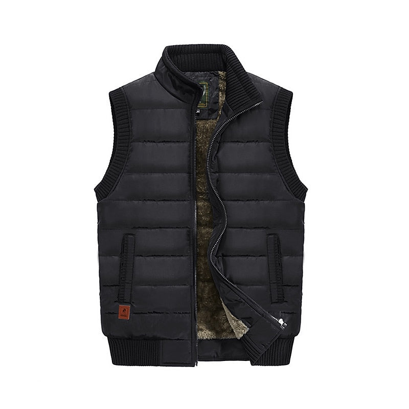 Quilted Stand-Collar Vest