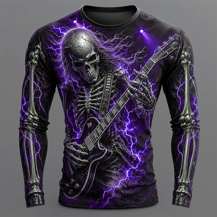Skeleton Guitar Long Sleeve T-Shirt