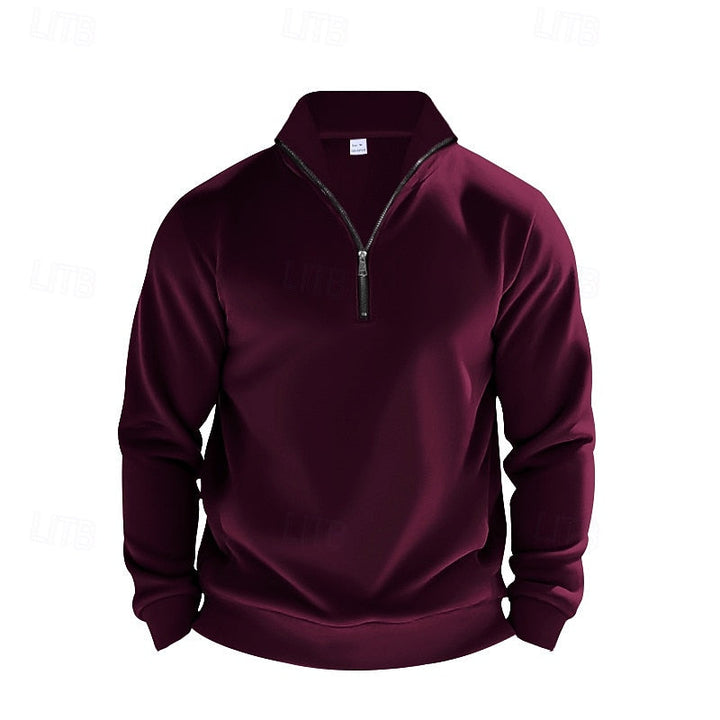 Refined Quarter-Zip Sweatshirt