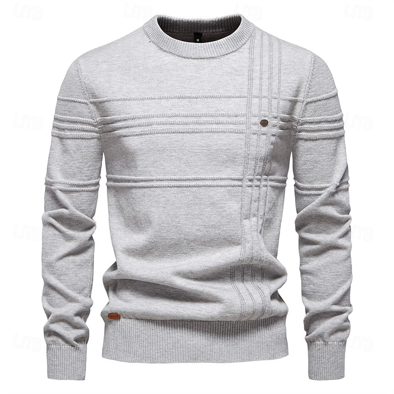 Textured Crewneck Sweater