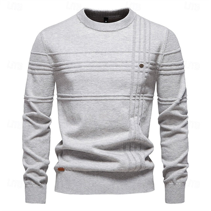 Textured Crewneck Sweater