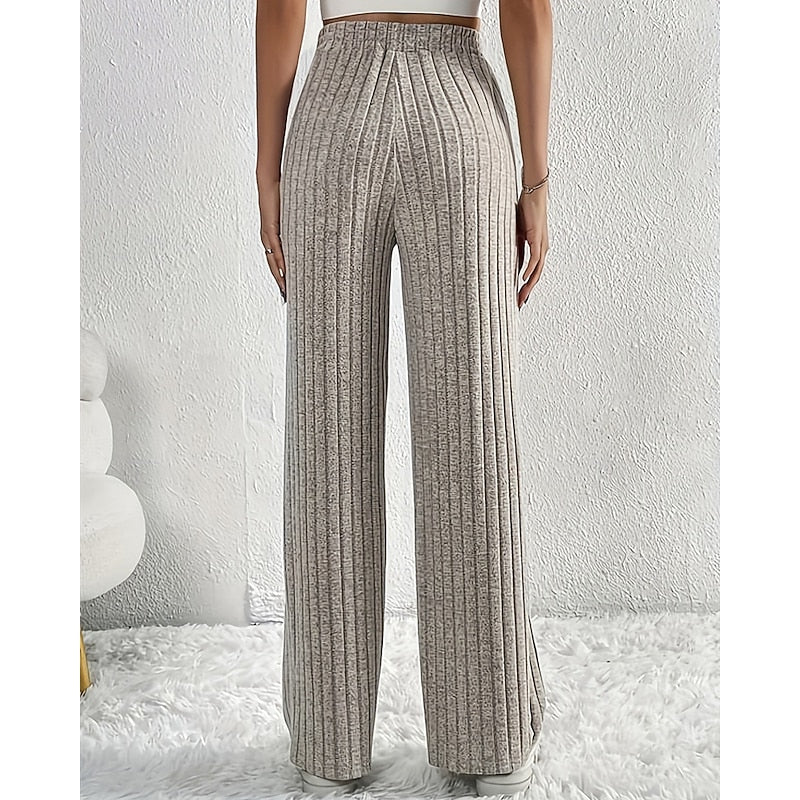 Wide-Leg High-Waist Pants