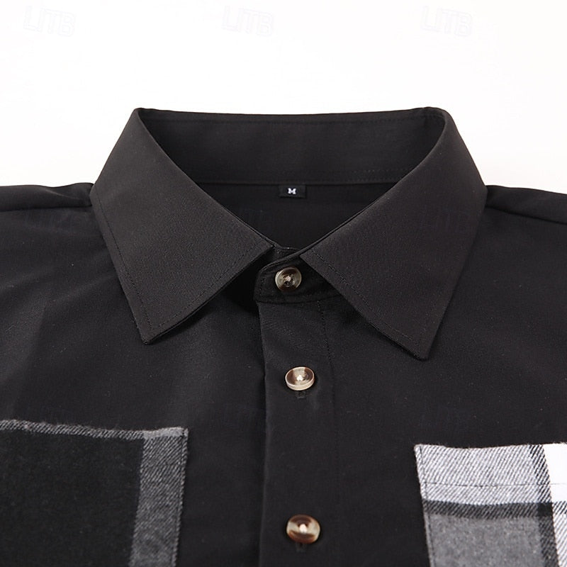 Modern Patchwork Shirt Jacket