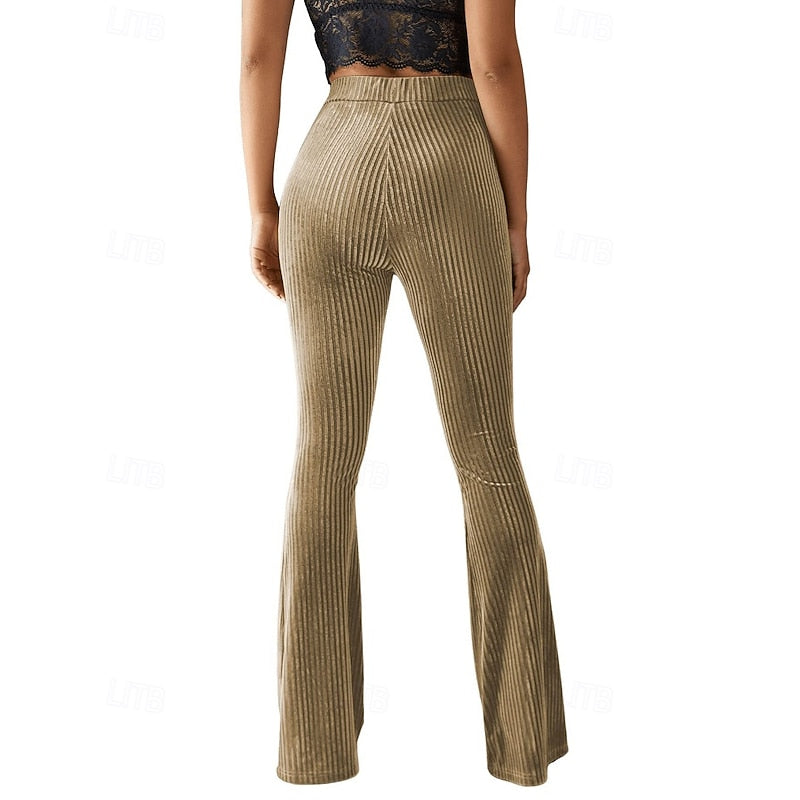High-Waist Flared Pants