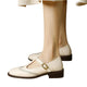 Women's Brogue Mary Jane Low Heels