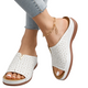Women's Perforated Slip-On Flat Sandals