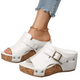 Women's Open Toe Platform Slide Sandals