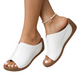 Women's Open Toe Wedge Slip-On Sandals