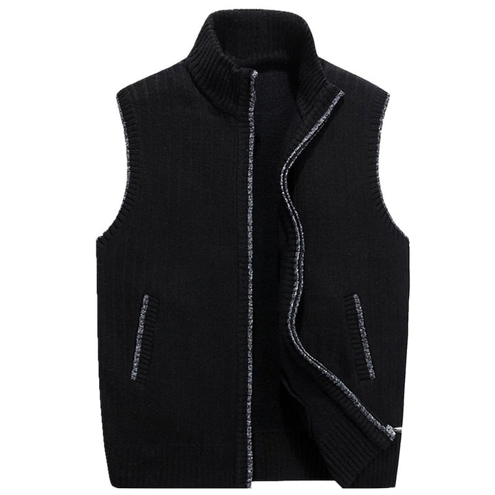 Cozy Stand-Collar Zip Vest