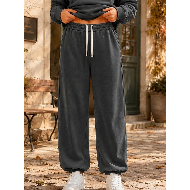 Relaxed Wide-Leg Joggers