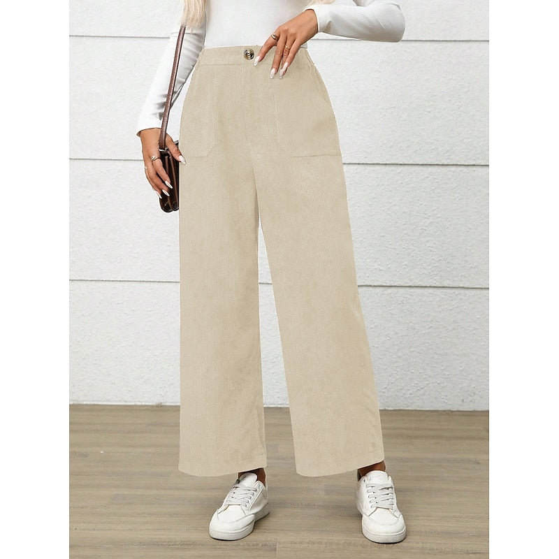 Wide-Leg High-Waist Pants