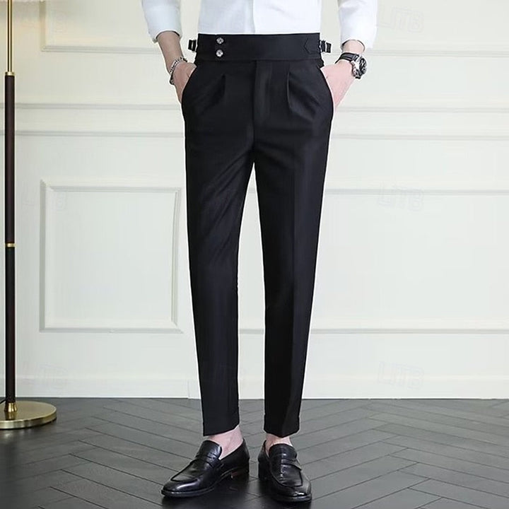 Tailored Straight-Leg Pants