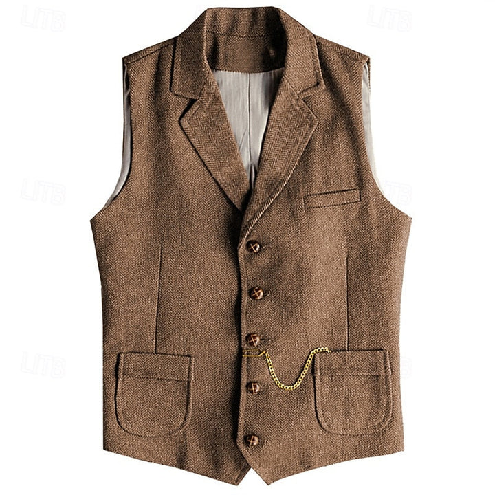 Herringbone Tailored Vest