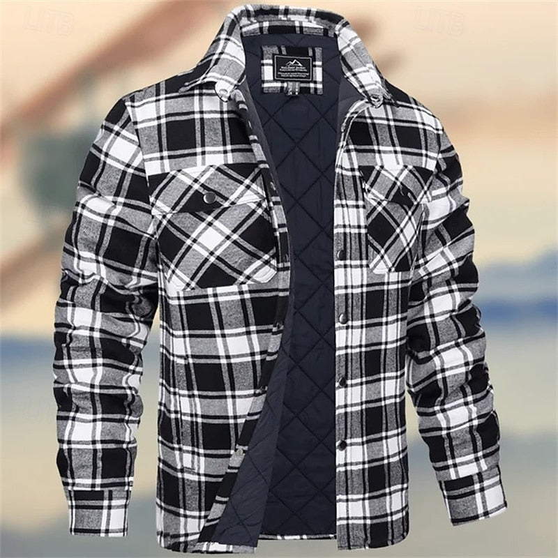 Rugged Quilted Shirt Jacket