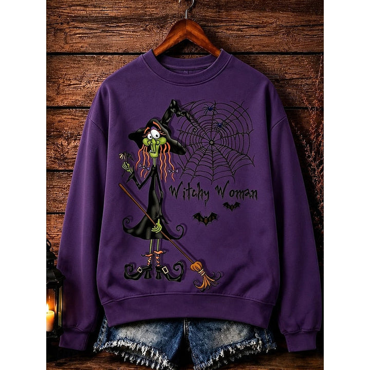 Playful Halloween Crew-Neck Sweatshirt
