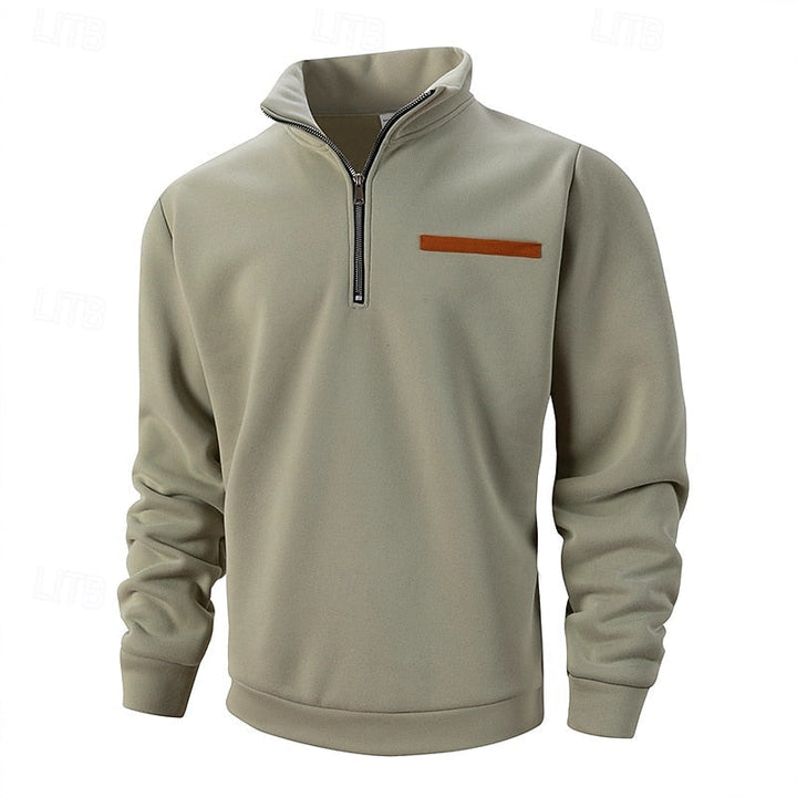 Refined Quarter-Zip Sweater