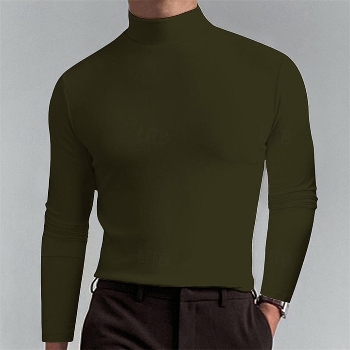 Refined Mock-Neck Turtleneck