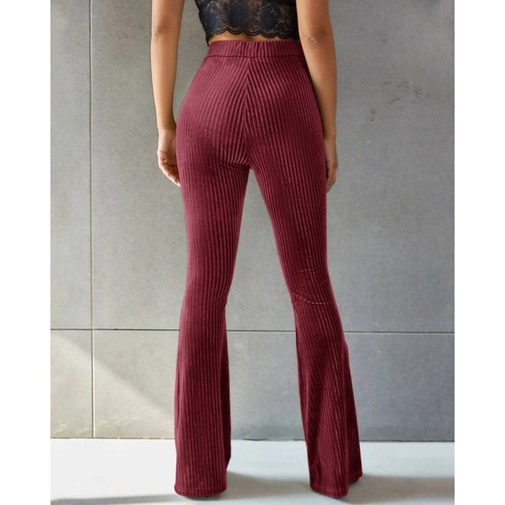 High-Waist Flared Pants