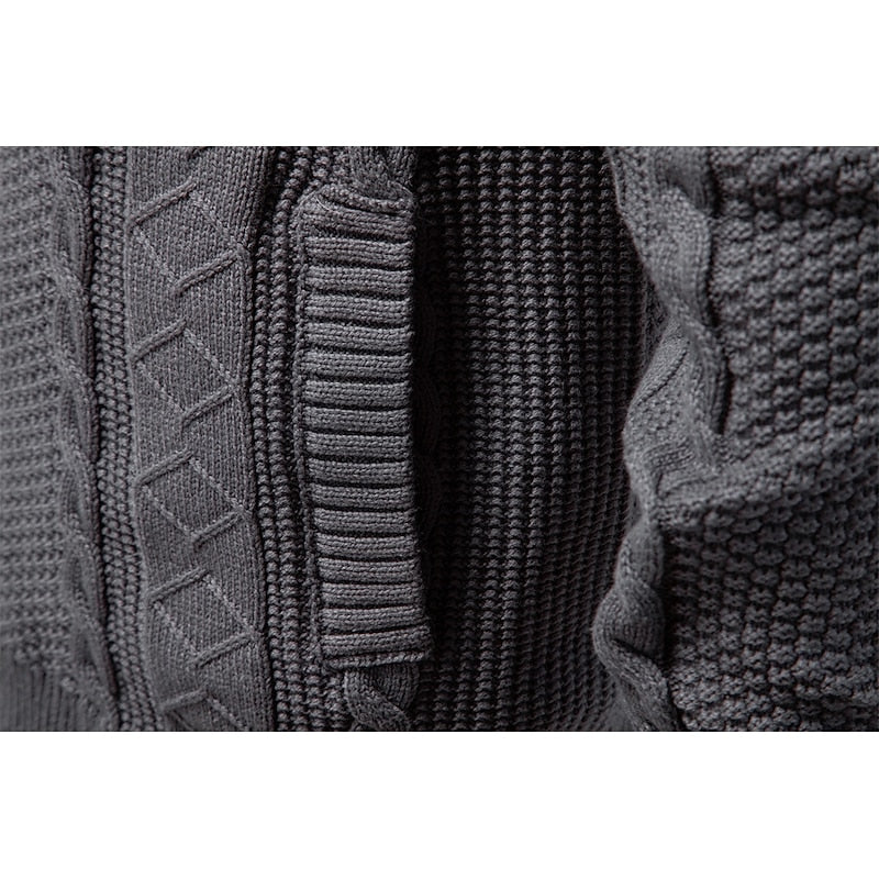 Textured Zip-Up Cardigan