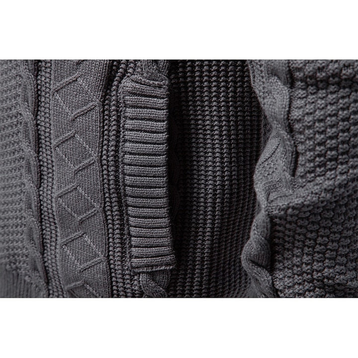 Textured Zip-Up Cardigan