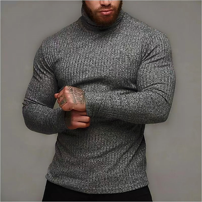 Refined Ribbed Turtleneck