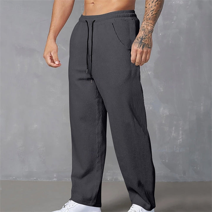 Relaxed Ribbed Pants