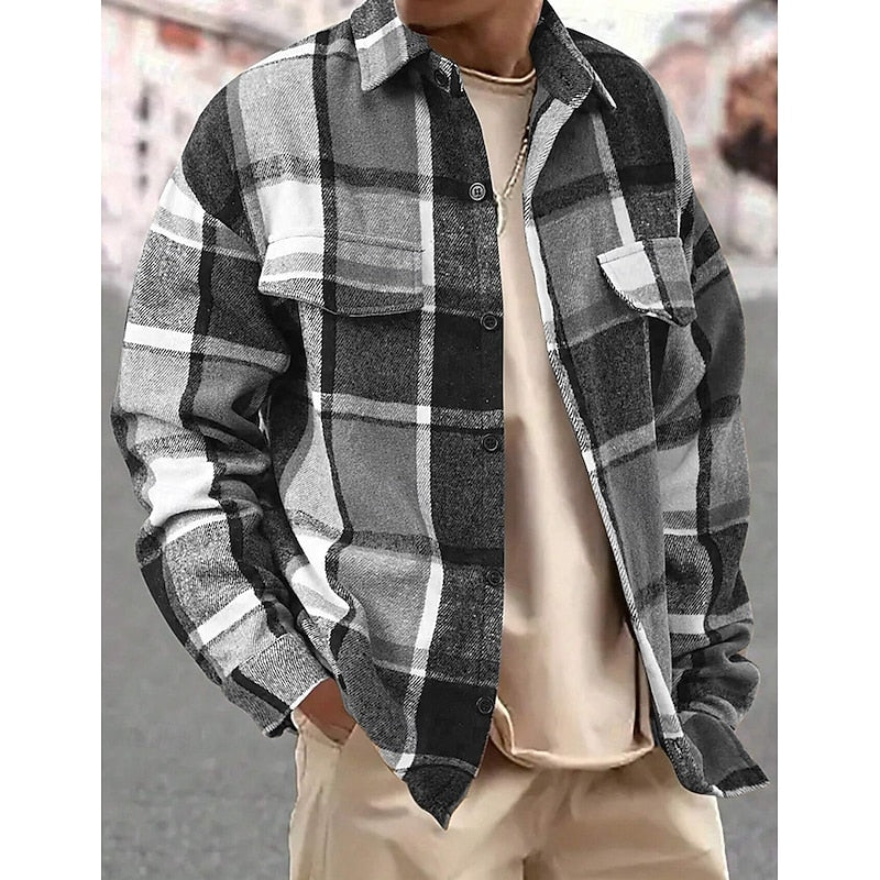 Rugged Plaid Overshirt