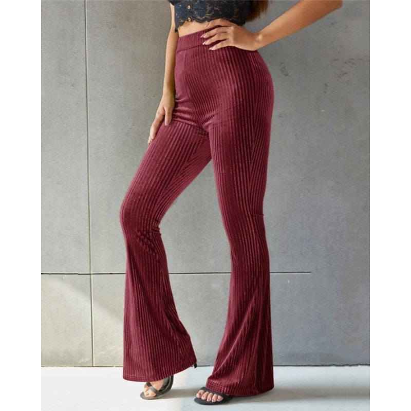 High-Waist Flared Pants