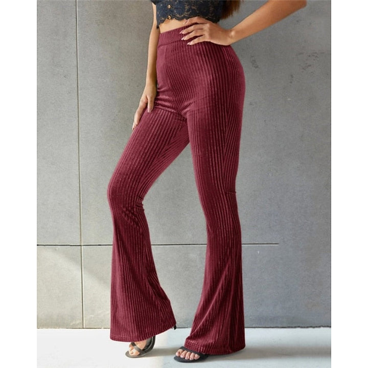High-Waist Flared Pants