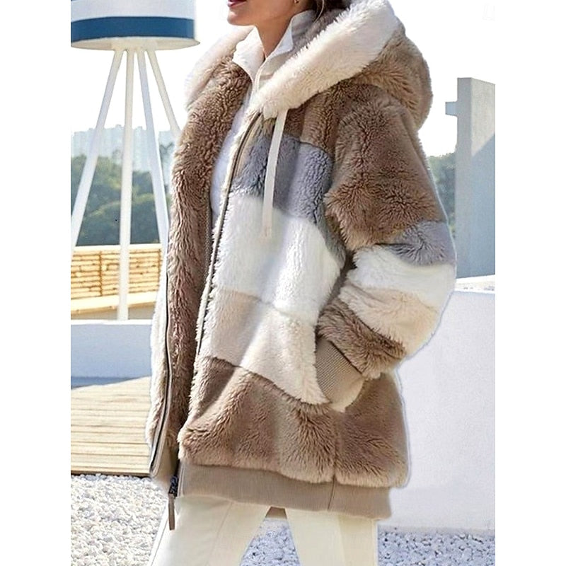 Cozy Hooded Zip-Up Jacket
