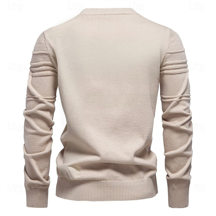 Textured Crewneck Sweater
