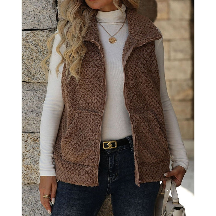 Cozy Textured Zip Vest