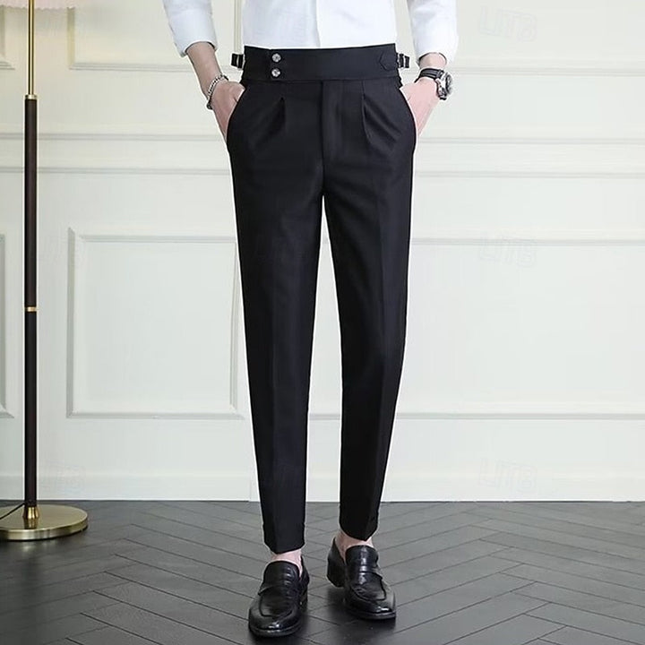 Tailored Straight-Leg Pants