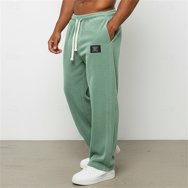 Relaxed Straight-Leg Pants