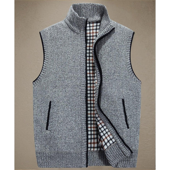 Cozy Stand-Collar Zip Vest