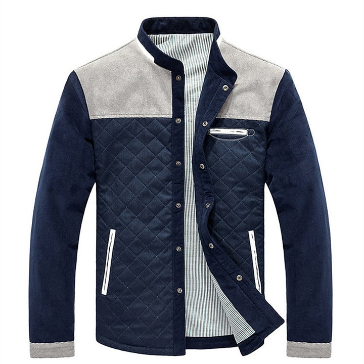 Quilted Stand-Collar Jacket